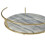 Premier Housewares Premier Housewares White Marble / Brass Finish Fruit Basket 3