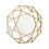 Premier Housewares Premier Housewares Marcia Gold Octagonal Wall Mirror 2