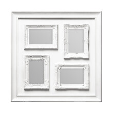 Premier Housewares 4 Photo White Plastic Multi Photo Frame