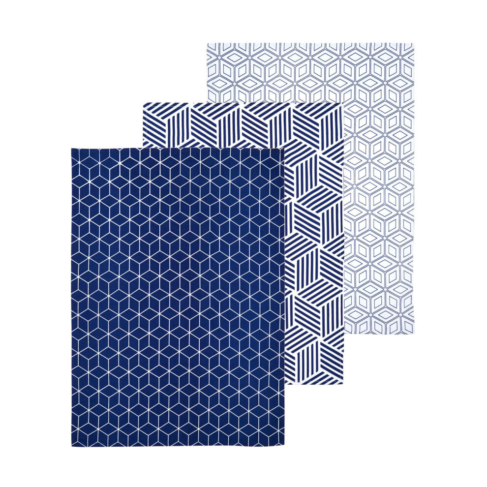 Premier Housewares Modern Retro Set of Tea Towels