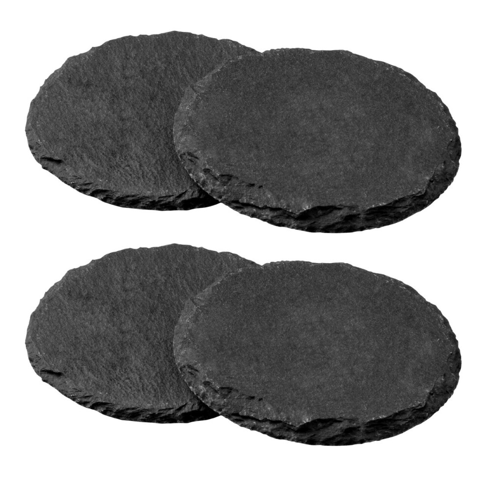 Set Of Four Slate Round Coasters