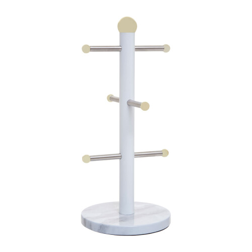 Premier Housewares Stylish Design Six Cup Mug Tree, Efficient Mug Tree Stand, Durable Constructed Coffee Cup Tree Stand