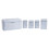 Premier Housewares 5 Pc Marble Effect Kitchen Storage Set, Kitchen Storage Set, 5 Piece Kitchen Canister Set, Metal Canisters 1