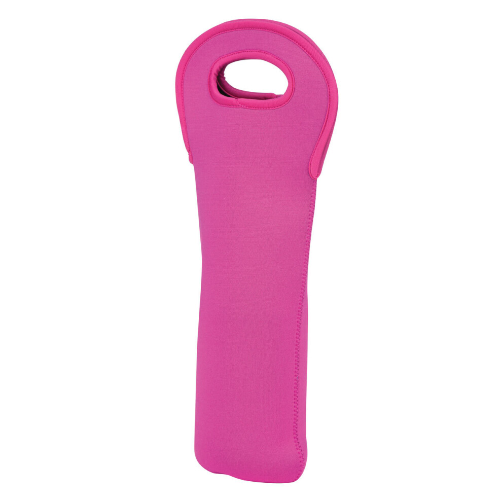 Premier Housewares Hot Pink Neoprene Wine Bottle Holder