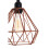 Premier Housewares Premier Housewares Bartol Copper Metal Wire Pendant Light 5