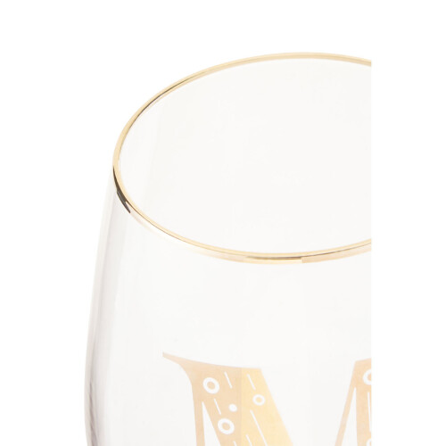 Premier Housewares Premier Housewares Letter M Stemless Wine Glass 2