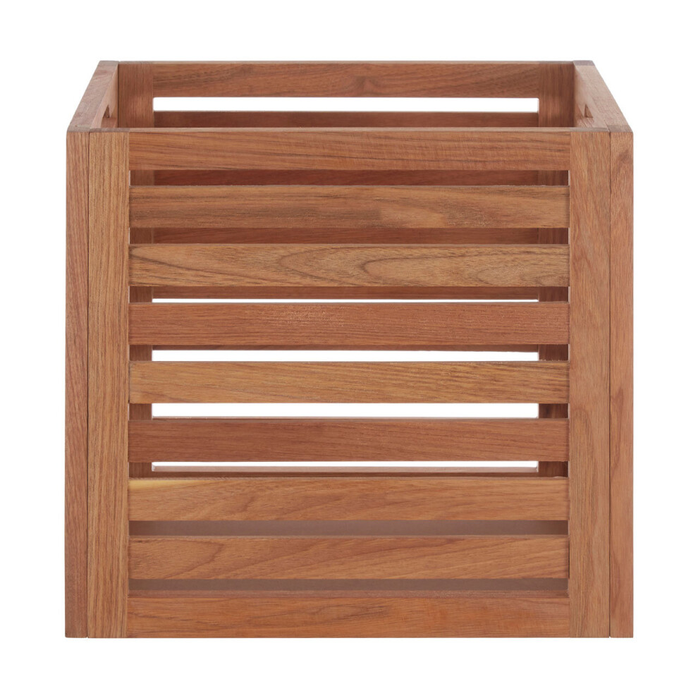 Premier Housewares Small Walnut Wood Storage Box