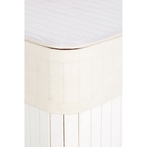 Premier Housewares Premier Housewares Kankyo White Bamboo Laundry Hamper 1