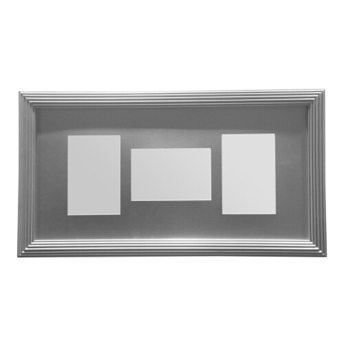Premier Housewares Premier Housewares Silver 3 Photo Multi Photo Frame