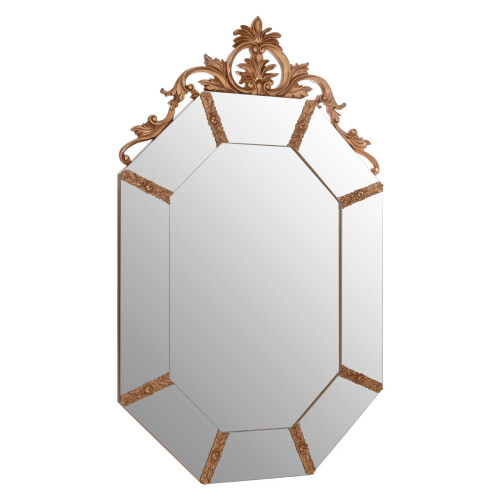 Premier Housewares Premier Housewares Wall Mirror with Gold Resin Frame 1