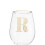Premier Housewares Premier Housewares Letter R Stemless Wine Glass 1