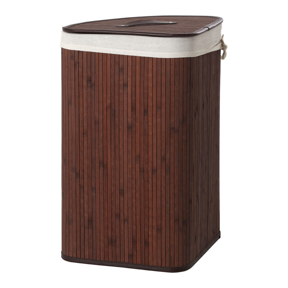 Premier Housewares Kankyo Dark Brown Corner Laundry Hamper
