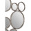 Premier Housewares Premier Housewares Zariah Large Silver Multi Circle Wall Mirror 3