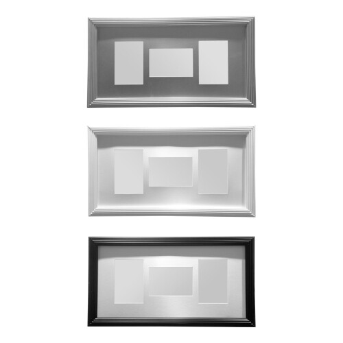 Premier Housewares Premier Housewares Silver 3 Photo Multi Photo Frame 1