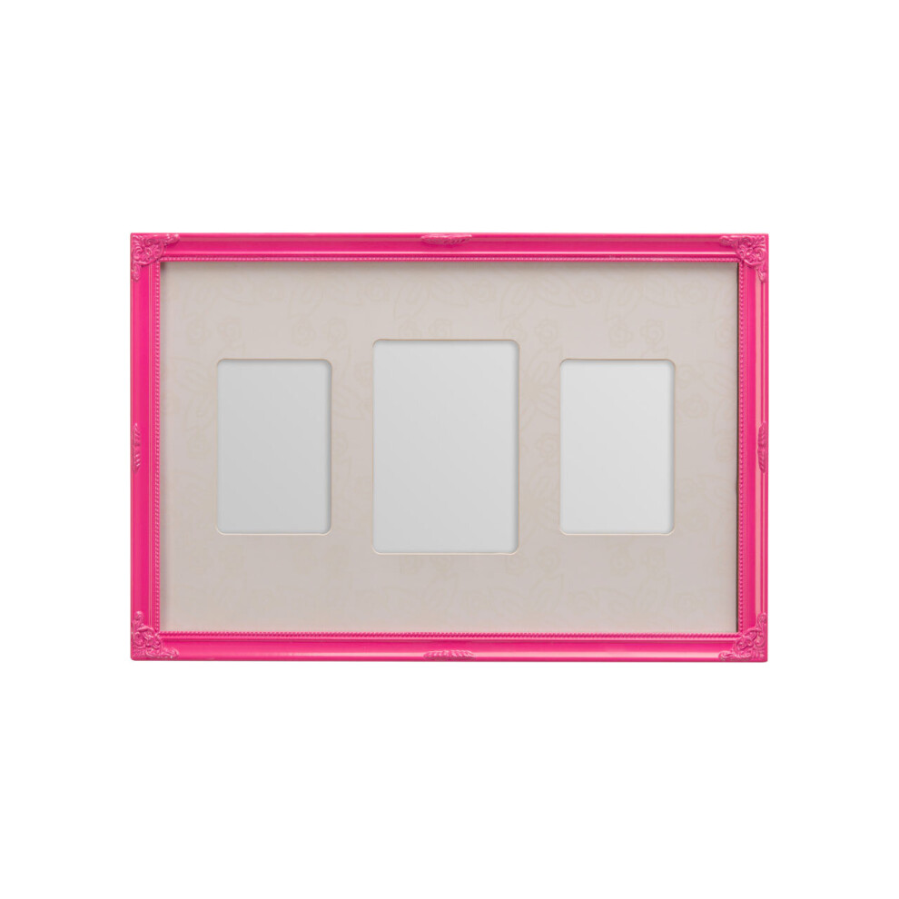 Premier Housewares 3 Photo Multi Photo Frame Pink