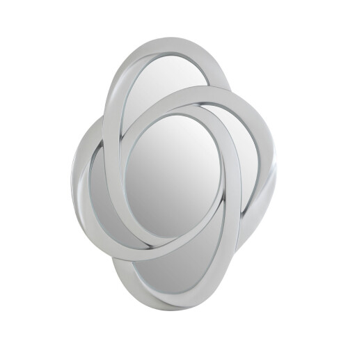 Premier Housewares Premier Housewares Silver Finish Elliptical Design Wall Mirror