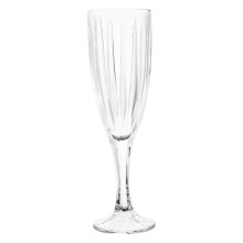Premier Housewares Beaufort Crystal Clear Champagne Flutes - Set of 4