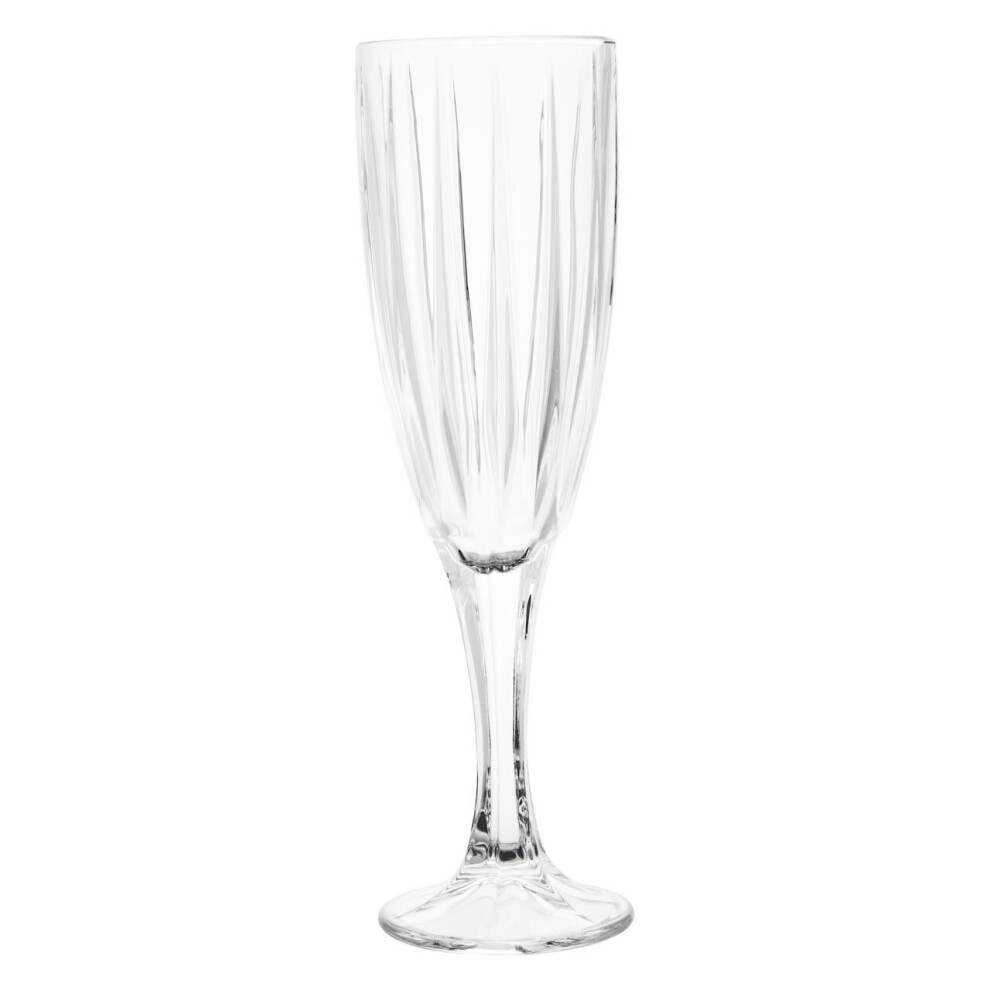 Premier Housewares Beaufort Crystal Clear Champagne Flutes - Set Of 4