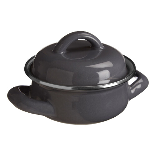 Premier Housewares Premier Housewares Porter Grey Enamel Mini Casserole Dish 1