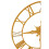 Premier Housewares Premier Housewares Vitus Gold Silver Wall Clock 2