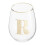 Premier Housewares Premier Housewares Letter R Stemless Wine Glass 2