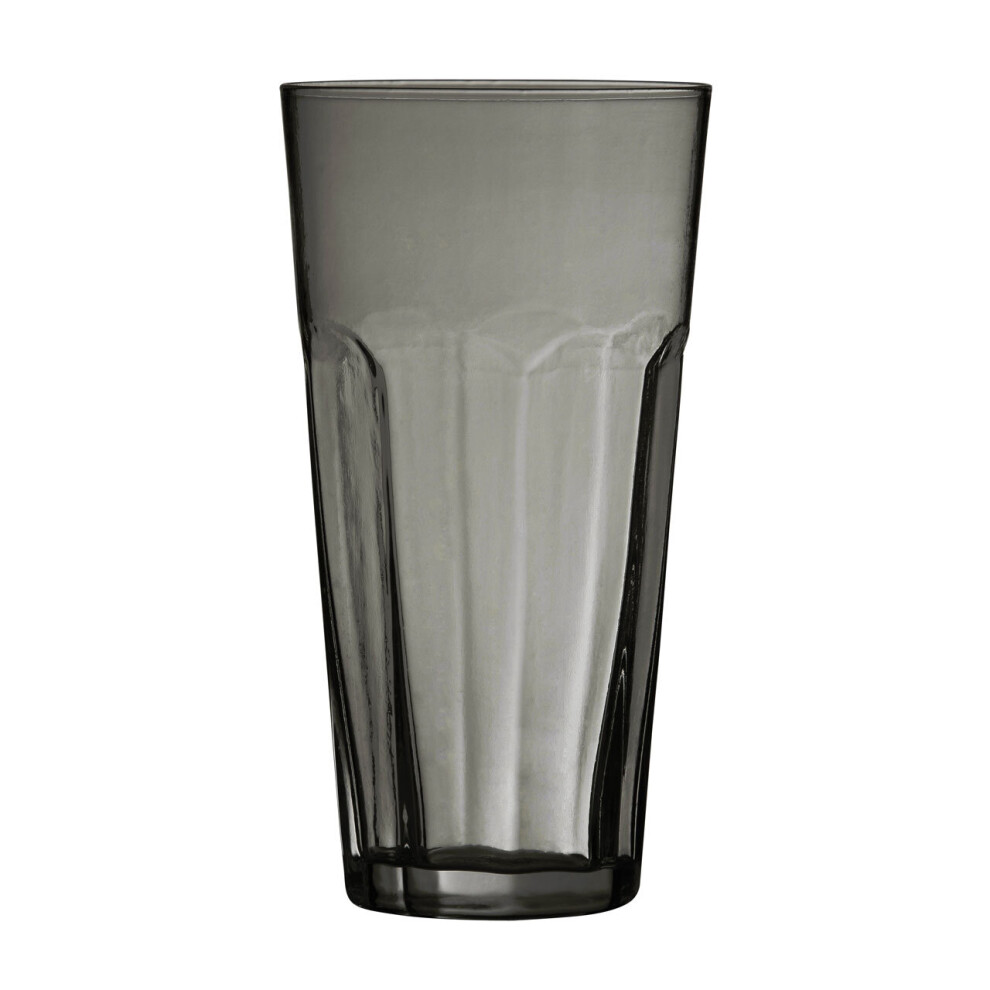 Premier Housewares Glass Tumbler, Highball Glass Tumbler, Vintage Drinking Glass, Retro Drinking Glass, Tumbler Grey