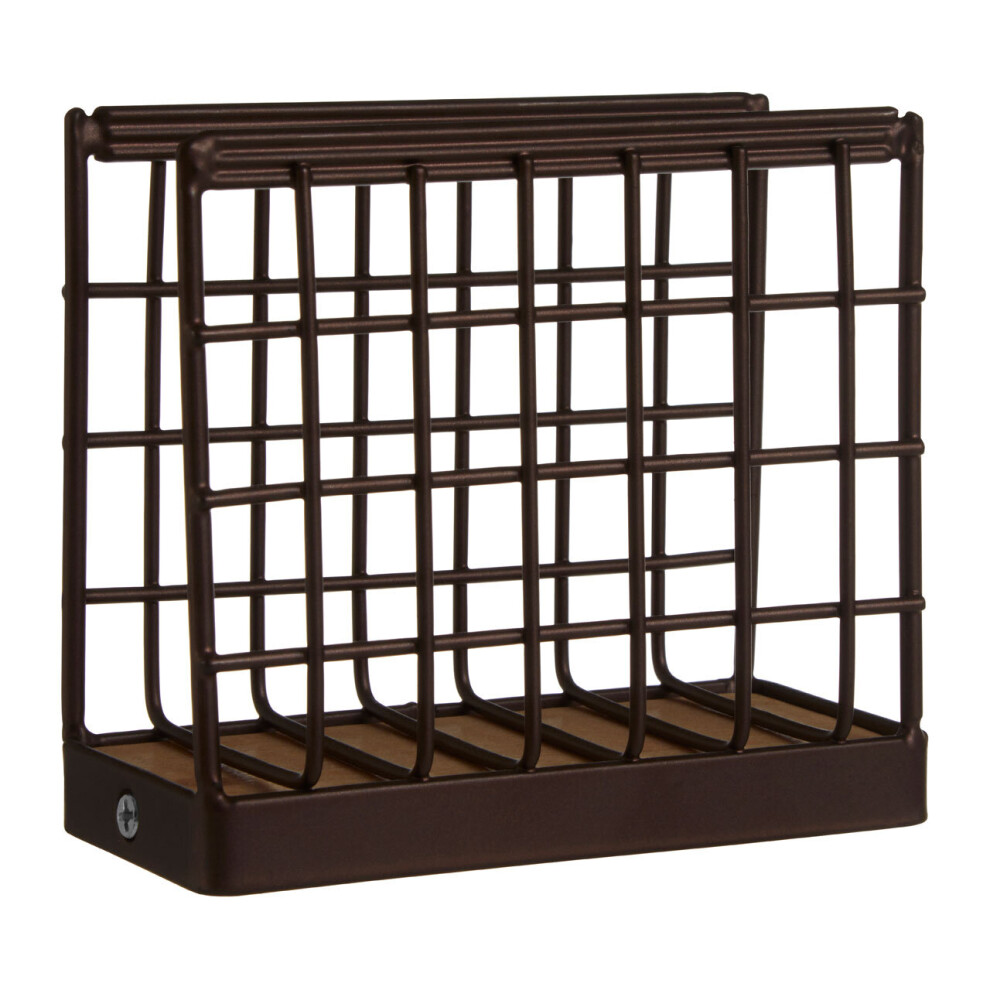 Premier Housewares Vertex Powder Coated Napkin Holder Bronze