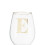 Premier Housewares Premier Housewares Letter E Stemless Wine Glass 1