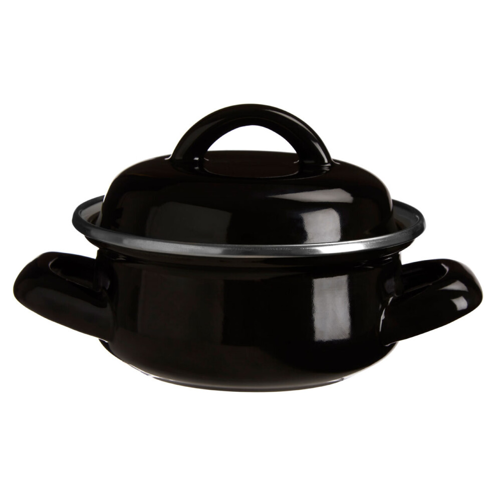 Premier Housewares Porter Black Enamel Mini Casserole Dish