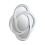 Premier Housewares Premier Housewares Silver Finish Elliptical Design Wall Mirror 2
