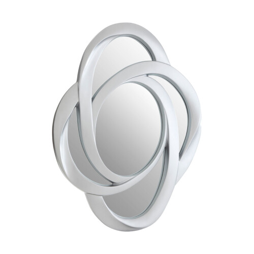 Premier Housewares Premier Housewares Silver Finish Elliptical Design Wall Mirror 1