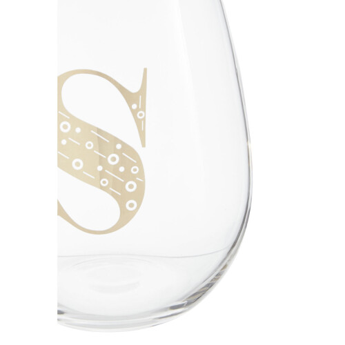 Premier Housewares Premier Housewares Letter S Stemless Wine Glass 2