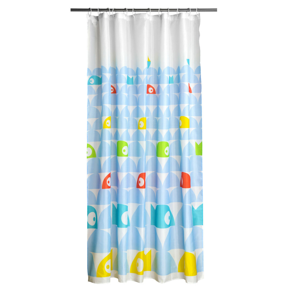 Premier Housewares Fish Design Polyester Shower Curtain