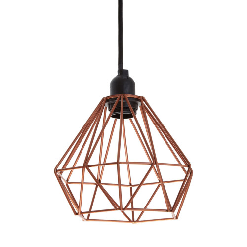 Premier Housewares Premier Housewares Bartol Copper Metal Wire Pendant Light 1