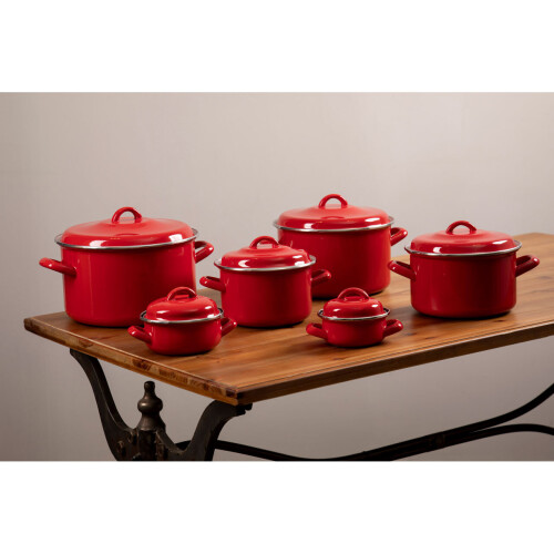 Premier Housewares Premier Housewares Porter 10cm Dia Red Mini Casserole Dish 2