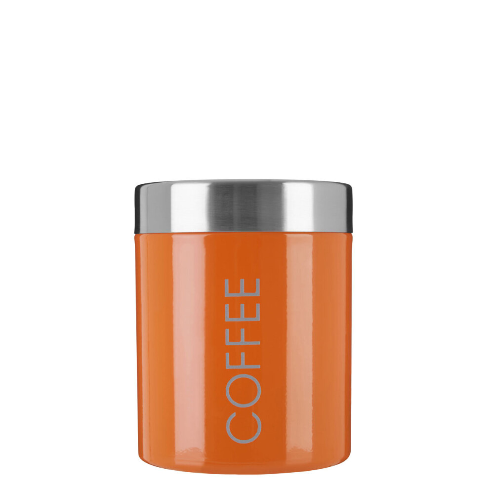 Premier Housewares Enamel Coffee Canister Orange