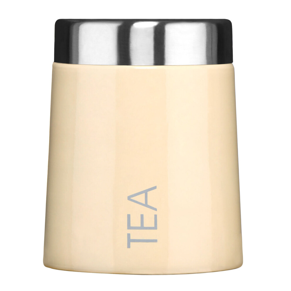 Premier Housewares Madison Cream Enamel Tea Canister