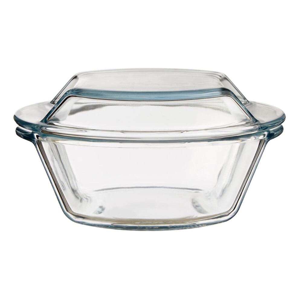 Premier Housewares Small Round Glass Casserole Dish