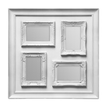 Premier Housewares Vintage Style Silver 4 Photo Frame