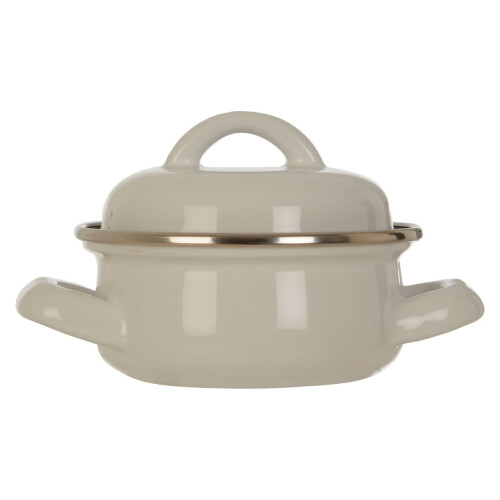 Premier Housewares Premier Housewares Porter 10cm Dia White Mini Casserole Dish