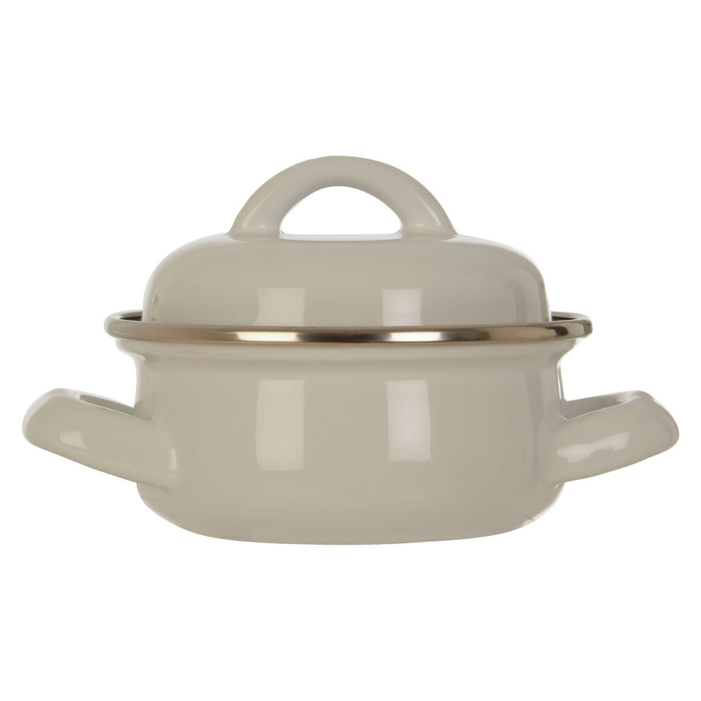 Premier Housewares Porter 10Cm Dia Mini Casserole Dish White