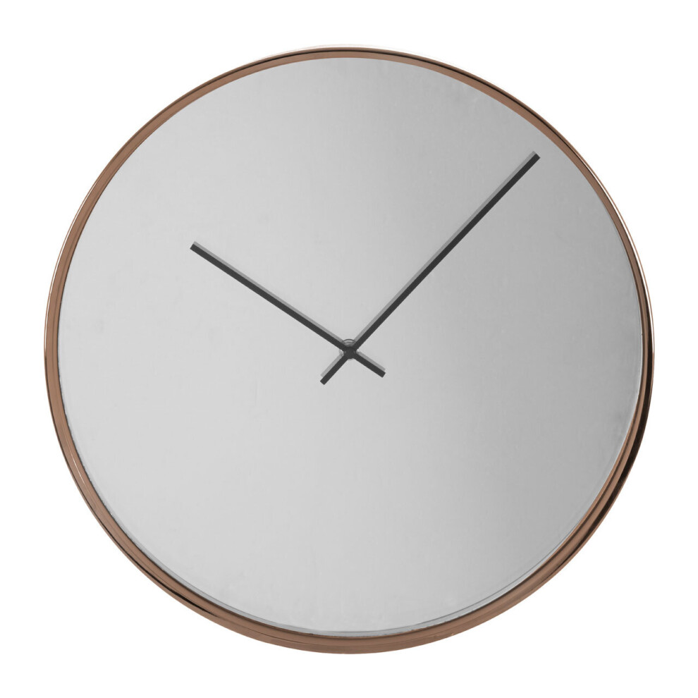 Premier Housewares Bailie Mirror Face Wall Clock Gold
