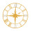 Premier Housewares Premier Housewares Vitus Gold Silver Wall Clock 1