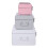 Premier Housewares Premier Housewares Set of 3 Assorted Colors Storage Trunks 3