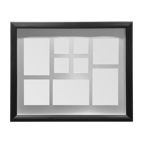 Premier Housewares Premier Housewares Black 9 Multi Photo Frame