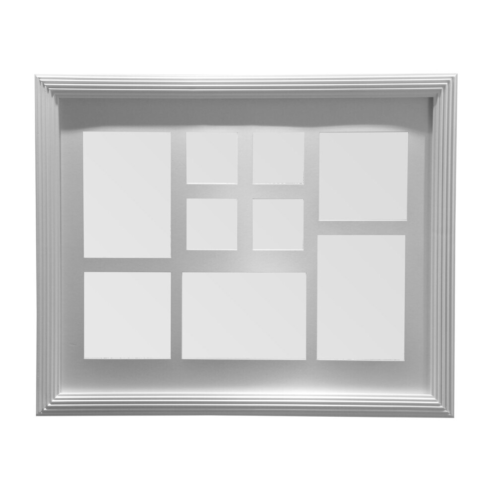 Premier Housewares 9 Photo Rectangular Multi Photo Frame White