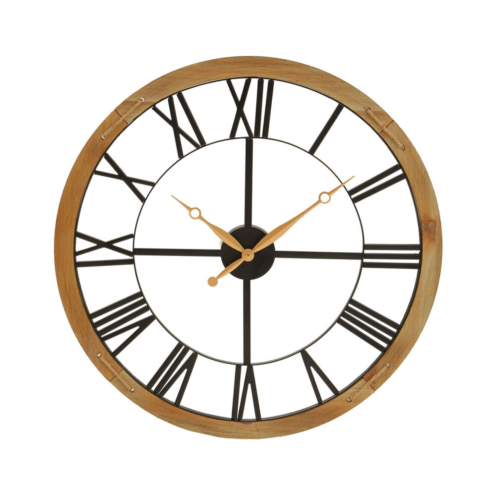 Premier Housewares Vitus Metal Wall Clock Black