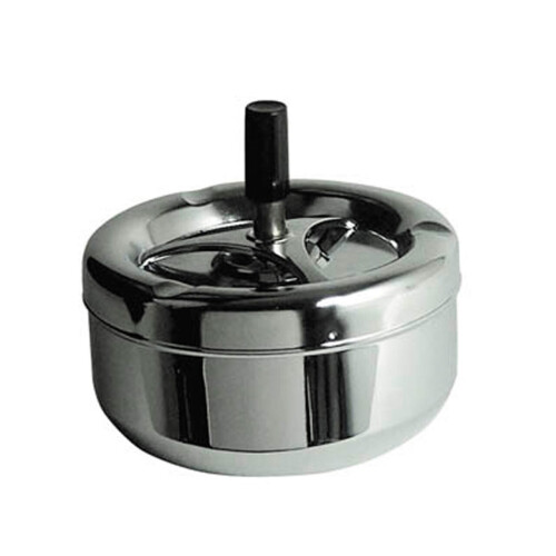 Premier Housewares Premier Housewares Chrome Effect Large Spinning Ashtray