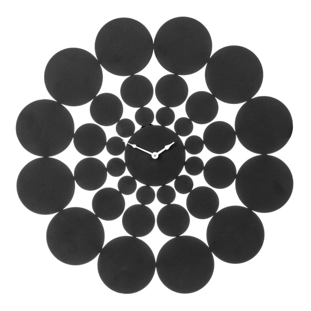 Premier Housewares Discs Design Wall Clock Black