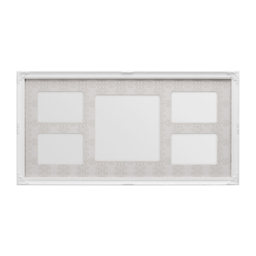Premier Housewares Premier Housewares White 5 Photo Multi Photo Frame